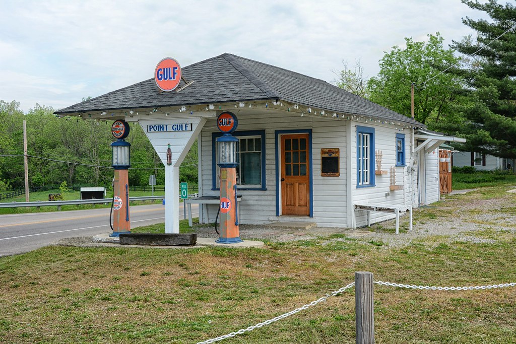 Vintage Gulf Gas Station