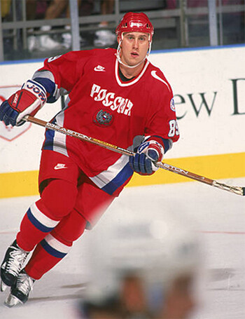 1988-89 Pavel Bure CCCP Soviet National Team Game Worn Jersey
