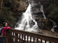 Sophie at High Shoals Falls - Second Cascade 