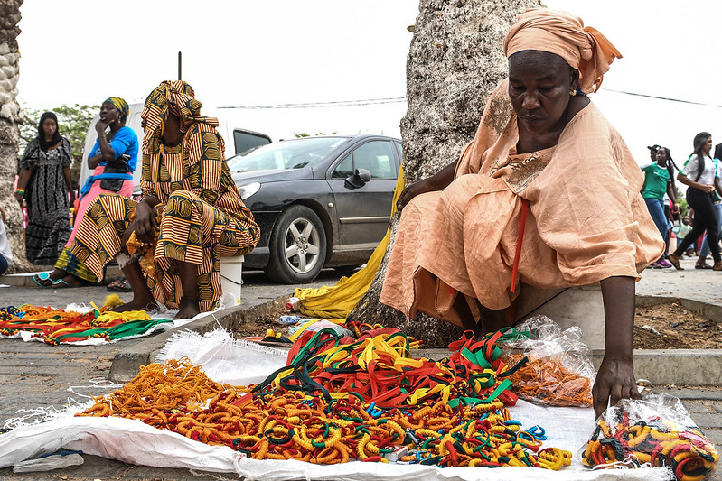 塞內加爾攤販。（AFP授權）