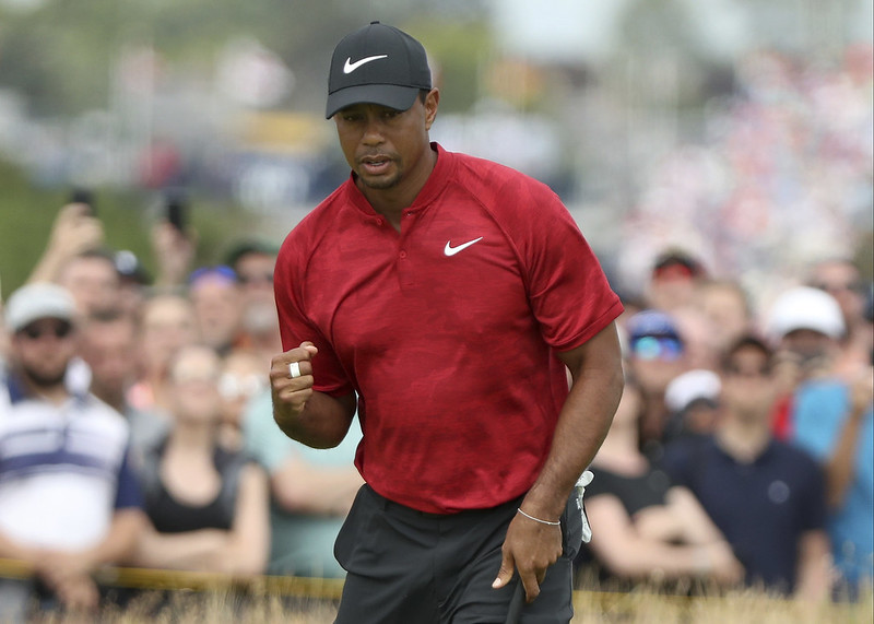 Tiger Woods有機會奪下睽違5年的首場冠軍。（達志影像資料照）