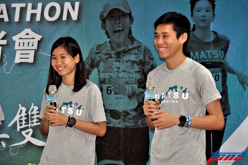 張芷瑄（圖左）與陳秉豐瞄準東京奧運。（張哲郢／攝）