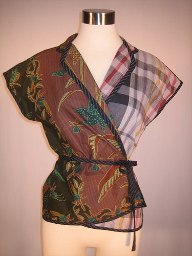 Vintage 1980's Koos Van Den Akker wrap blouse | Vegas Laveau Vintage