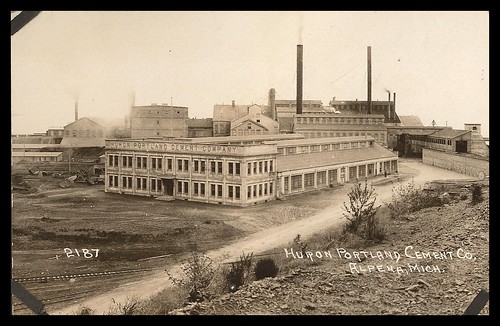 HURON PORTLAND CEMENT CO. ALPENA MI | 1925 postcard | bitsorf: Thank