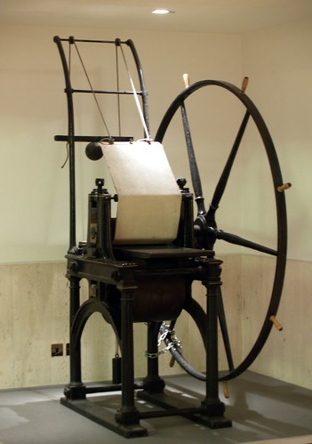 Penny Black Printing Press in a British Library Hallway (London, England) | by takomabibelot