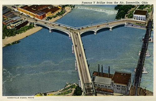 "Y" Bridge; Zanesville, Ohio | A photo of the famous 'Y' bri… | Flickr