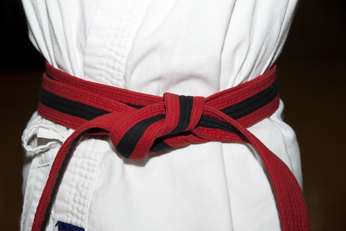 Red Advanced Belt - Karate | A ten year old boy shows off hi… | Flickr