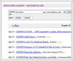 check out craigslist for real estate listings and other gr ...
