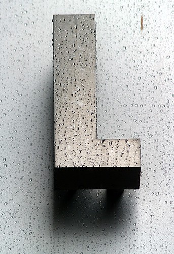 Wet Aluminum Capital Letter L (Washington, DC) - takomabibelot - Flickr