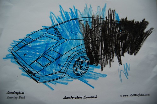 Coloring Page Countach | Free download - the Lamborghini Col… | Flickr