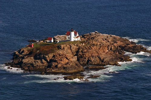 Aerial View Of Nubble Lighthouse Cape Neddick Nubble Lig… Flickr