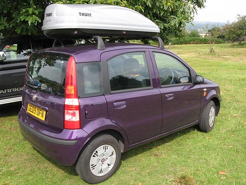 Fiat Panda with Thule roof box It's Mr Pants Flickr