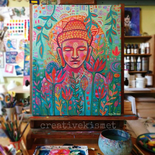 Buddha in Bloom - art by Regina Lord