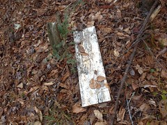 Old Sign at Chester Creek Inholding 