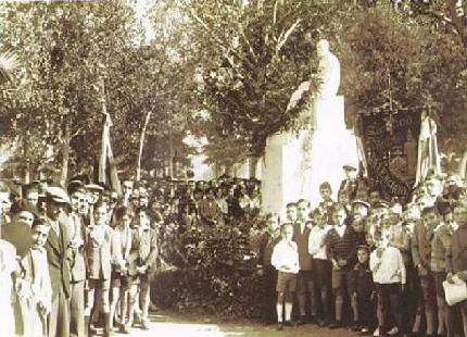 Inaguración del monumento a Salvador Giner Vidal en La Glorieta.