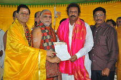 Dr.MohanBabu takes charge as Film Nagar temple's Chairman