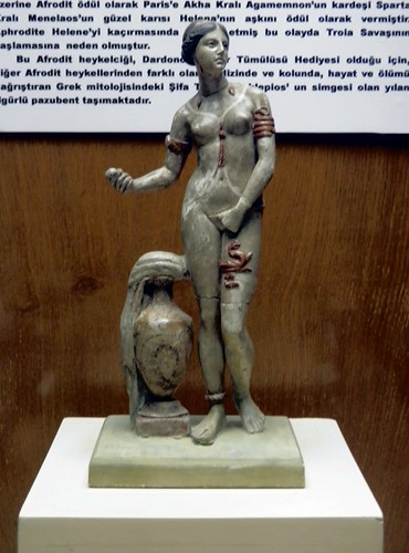 Late Hellenistic nude Aphrodite with snakes entwined 