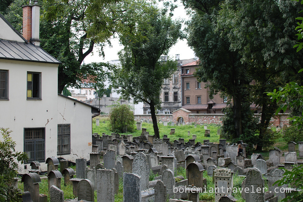 cemetery at Old Synagogue Kazimierz Krakow Poland
