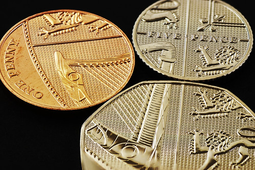 Spot the musical instrument. | 2012 UK Coins (One Penny, 5 P… | Flickr