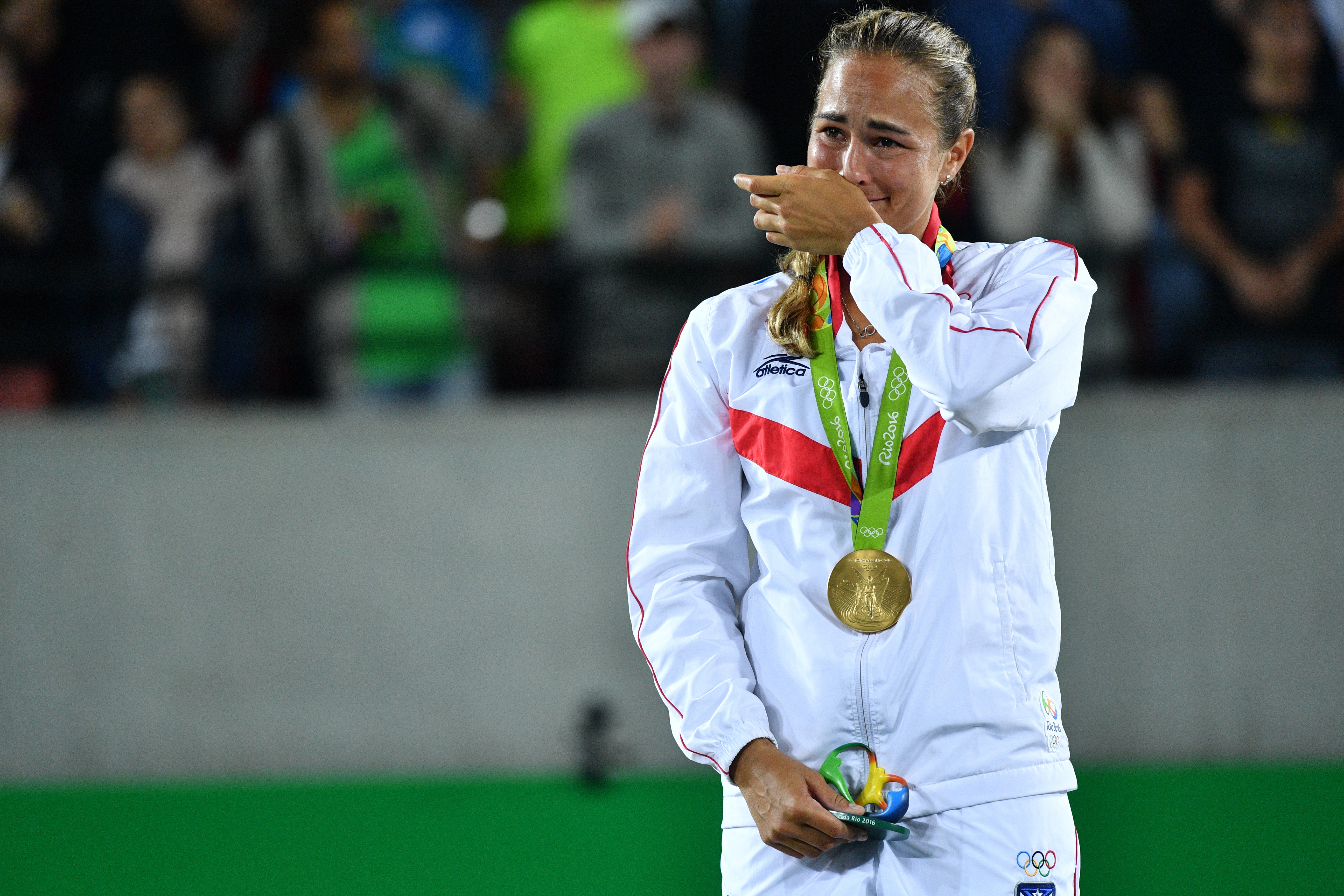 Monica Puig奪下波多黎各史上奧運首金。（達志影像）