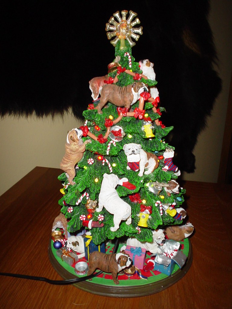Bulldog Christmas Tree Yep, we're overthetop with