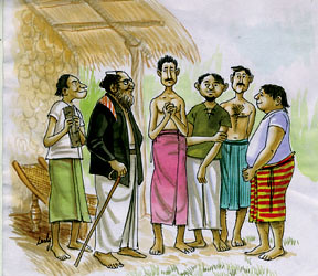 Folk tales of Sri Lanka - Mahadenamutta and his pupils 