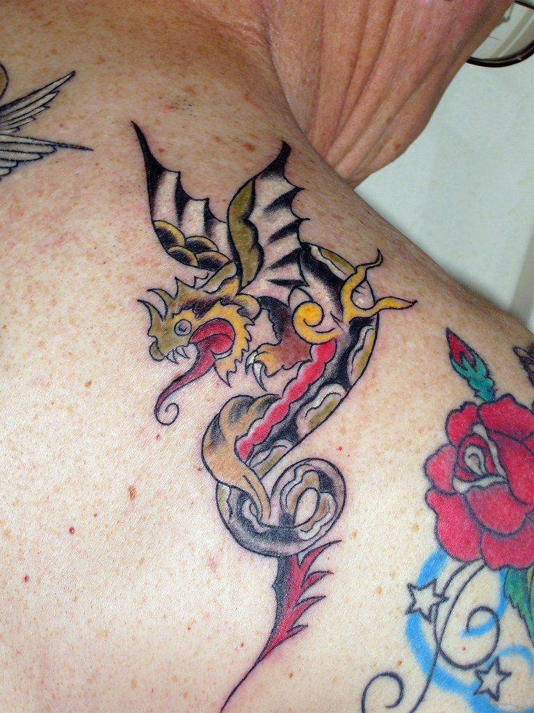 Close up of Sailor Jerry Dragon | Here is a closeup of the S… | Flickr