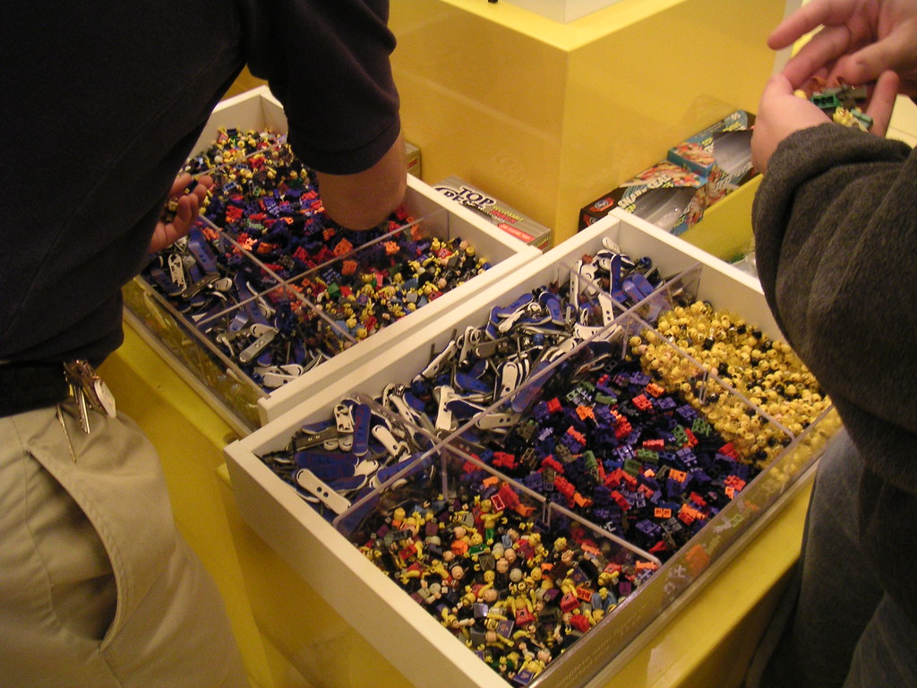 Make-Your-Own Minifig Bins at the LEGO Store | Available onl\u2026 | Flickr