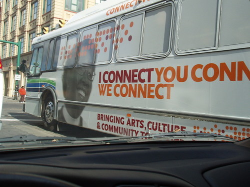 Connective Corridor decorated bus, Syracuse, NY