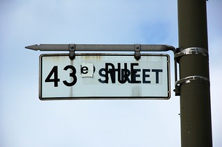 43e rue (ex 43rd Street) | Only in Montreal - altered by gov… | Flickr