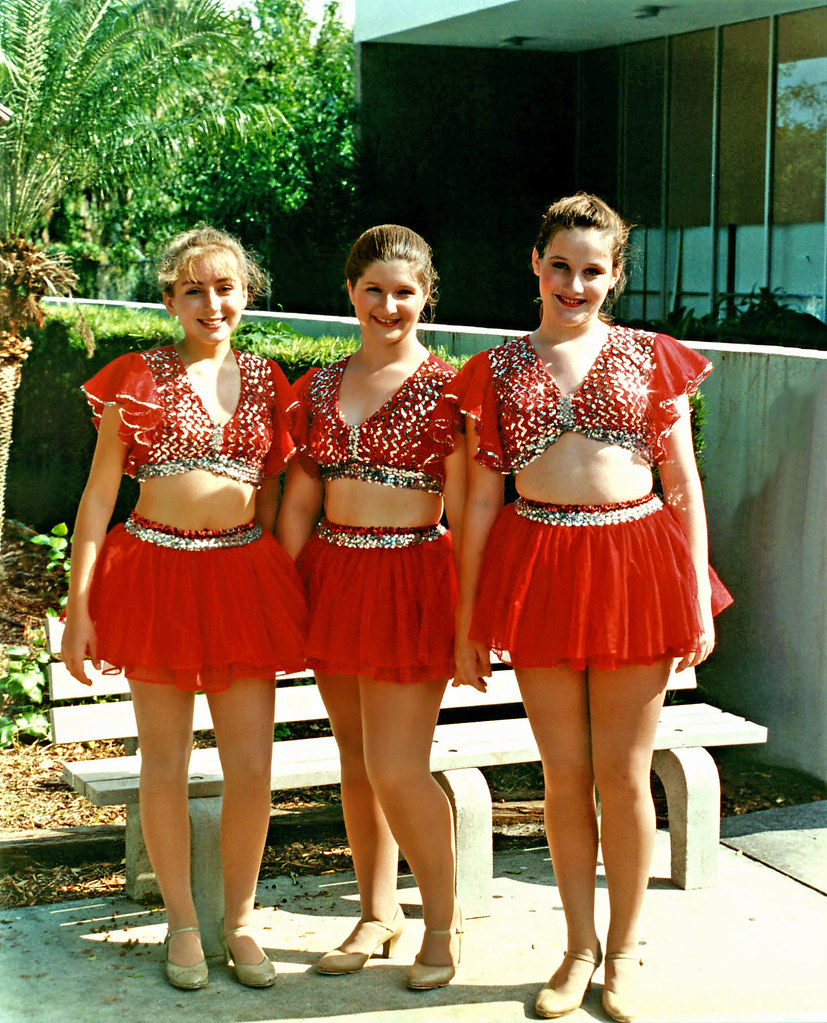 Three Girls Pose after Dance Recital, 1993 | This photo was … | Flickr