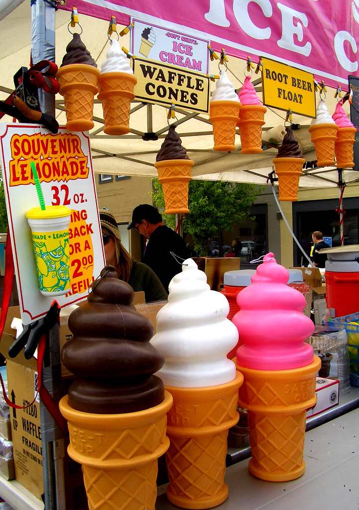 I want a giant plastic ice cream cone Deven Flickr