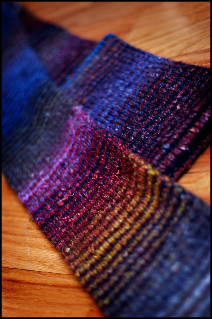 Noro Scarf V Pattern is a Generic Ribbed Scarf as