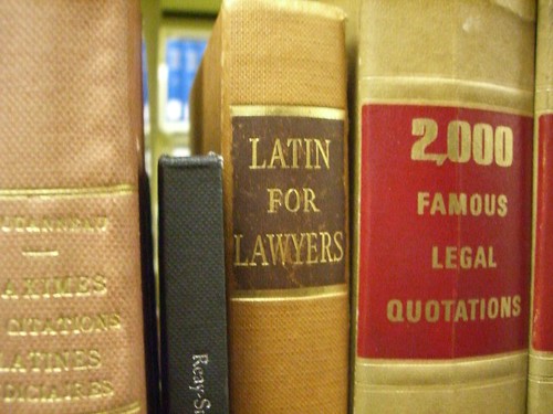 "Latin for Lawyers"; "2000 Famous Legal Quotations"