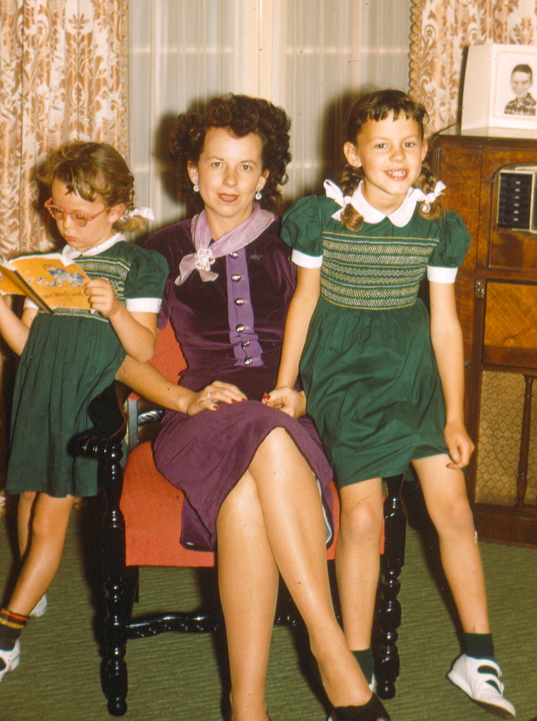My cousins Roxie and Gail with Aunt Martha | The furniture i… | Flickr