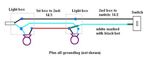 wire diagram - 2 light switch loop | Buela22 | Flickr
