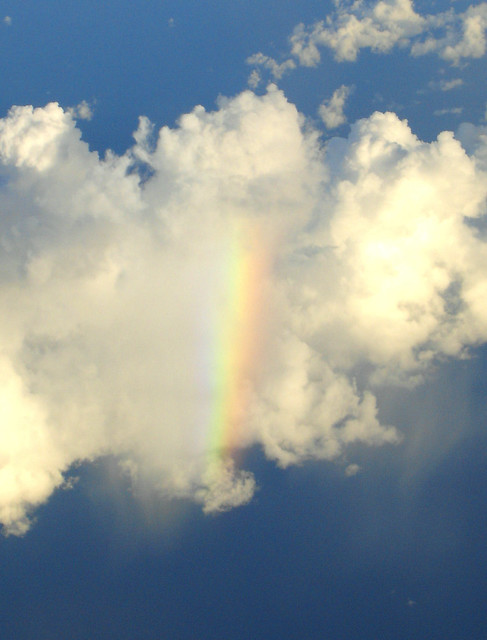 rainbow seen from above the clouds | Flickr - Photo Sharing!