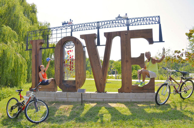 Love is the theme for Virginia and riders love High Bridge Trail State Park