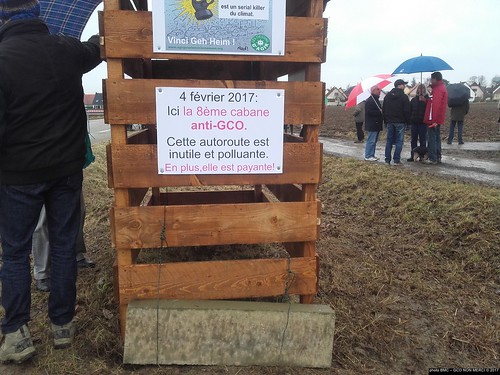 #GCOnonMerci Inauguration 8ème cabane anti-#GCO à Eckwersheim