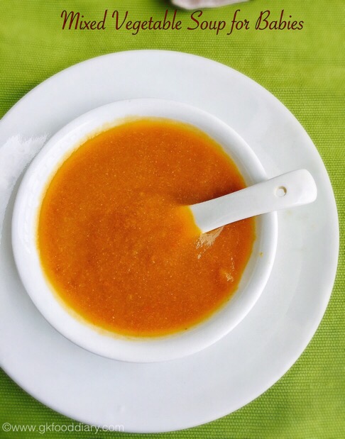 Mixed Vegetable Soup for Babies 2