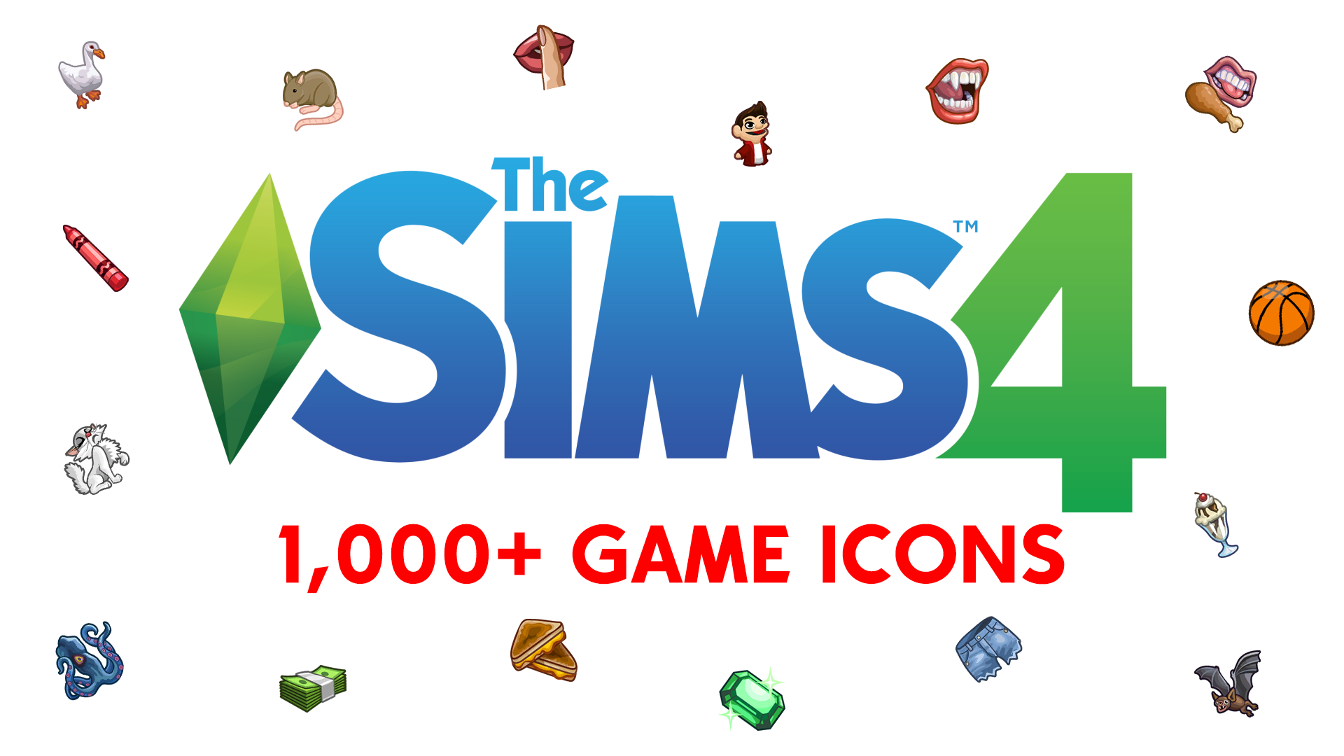 The Sims 4: 1,000+ Game Icons by L'Universims | SimsVIP