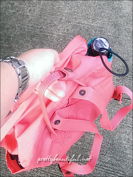 Fjallraven Kanken Backpack Peach Pink Handcarry