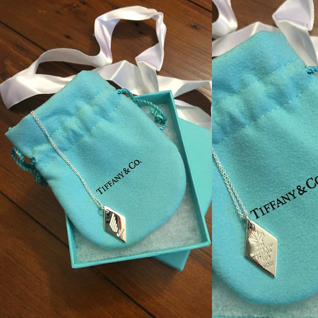 Tiffany finisher's necklace for the Toronto Nike Women's 15k race.