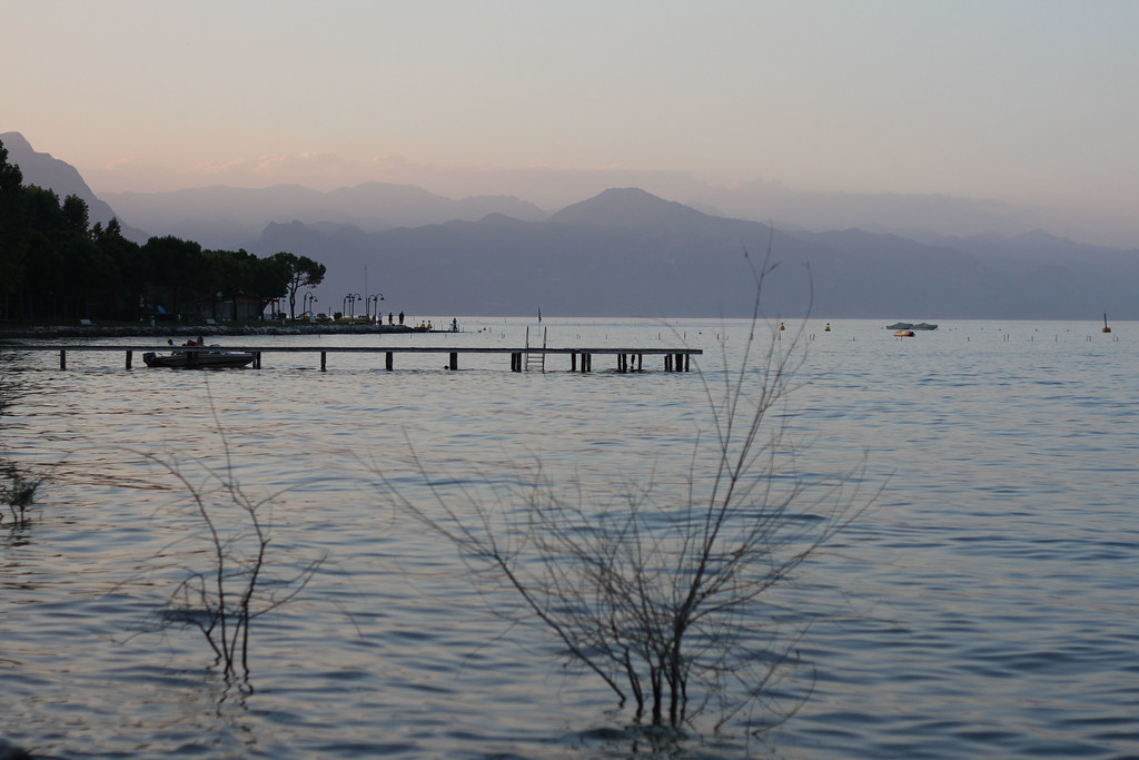 A beautiful evening in Lake garda