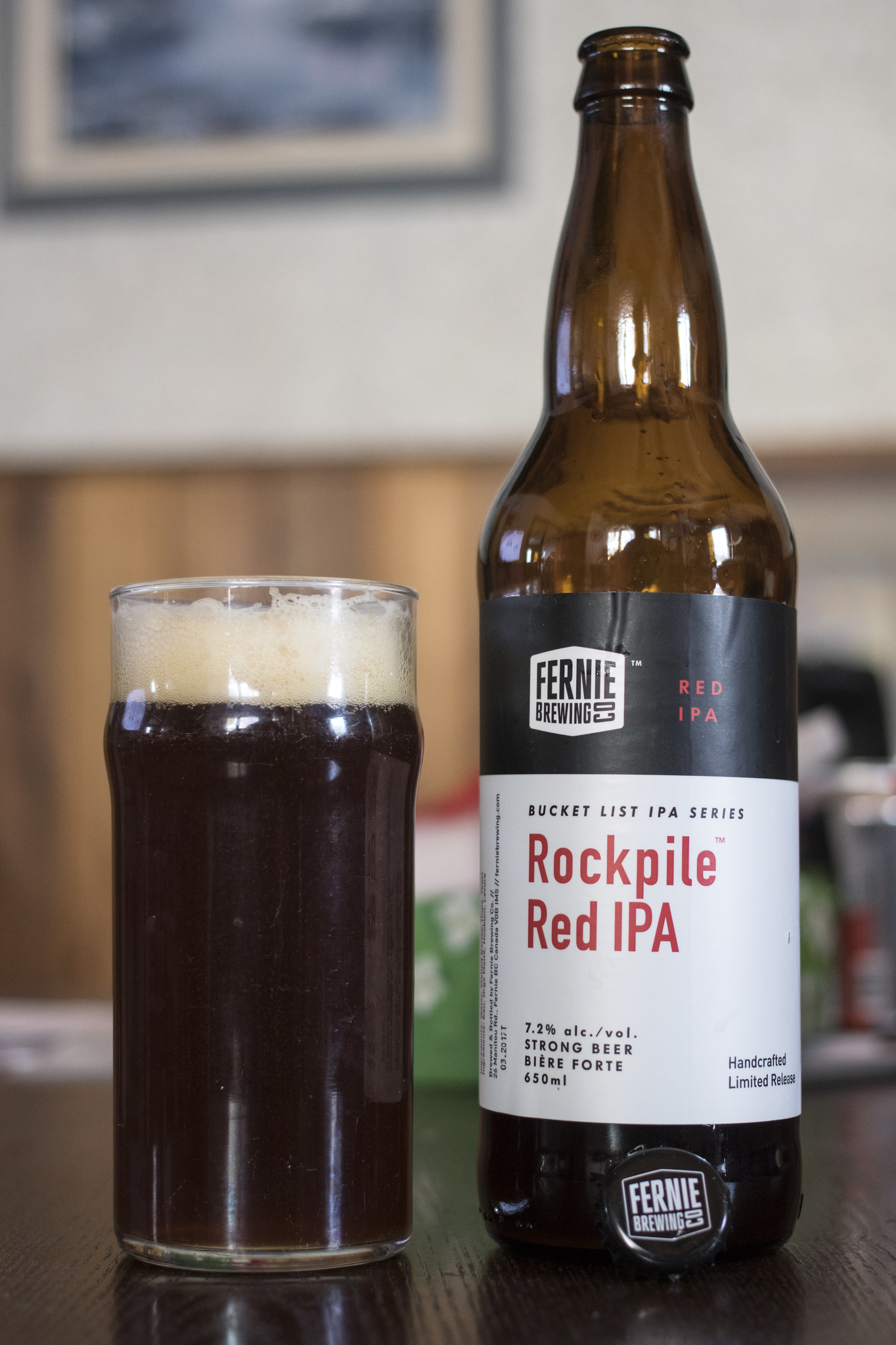 Fernie Brewing's Rockpile Red IPA