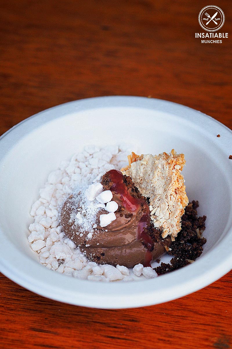 Review of Lovedale Long Lunch: Nitro Rocky Road with Chocolate Mousse, Strawberry, Marshmallow, Coconut Meringue and Macadamia Brittle Biscuit by Muse Restaurant and Cafe
