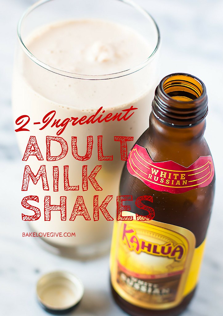 Two Ingredient Boozy Adult Milkshakes