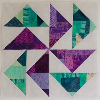 Purple and Teal Scraps