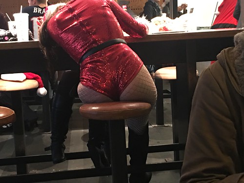 tired and drunk sexy Santa