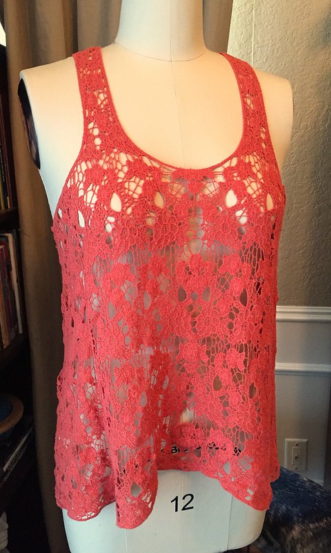 Lace & Flowers Tank Top - Before